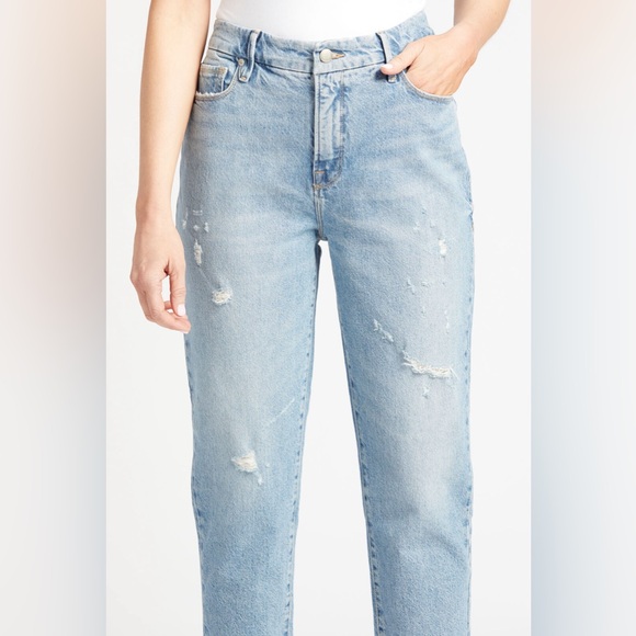 Women’s Good American The Weekender Jeans GWE062T Indigo046 Size - Picture 3 of 15